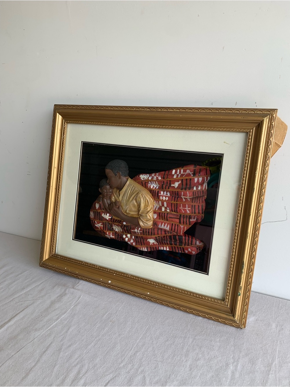 Framed African Mother and child 3D frame